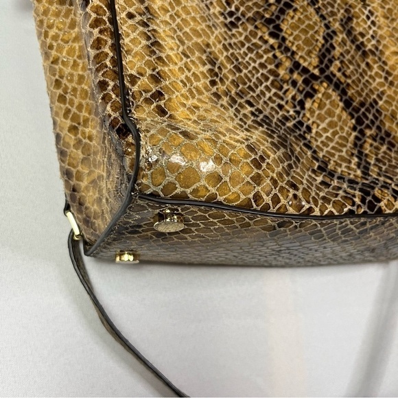 Michael Kors Python Selma Leather Satchel - Picture 8 of 9